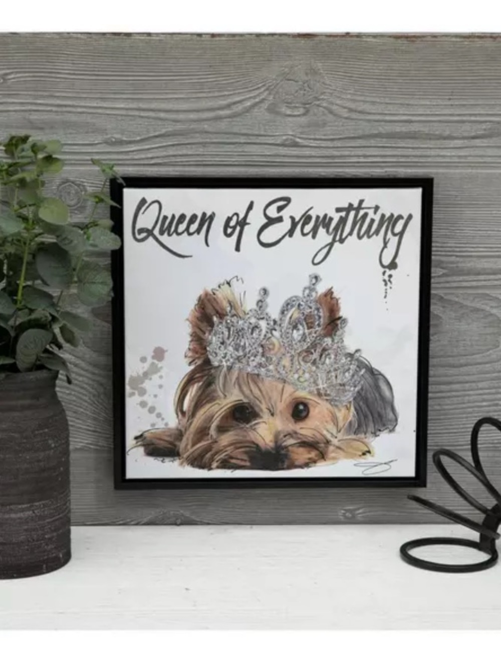 Fashion Brands Picture Wall Decor NWT Yorkie